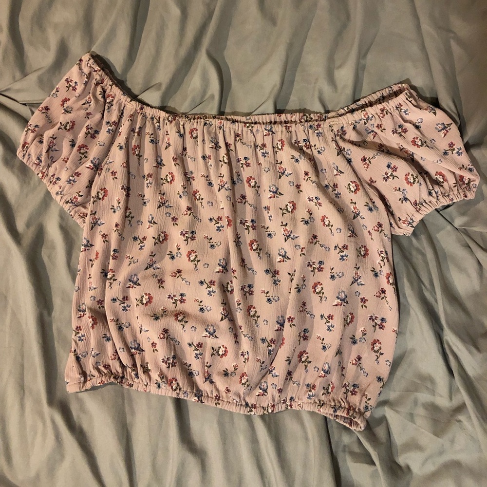 Off the shoulder crop top